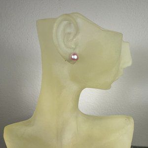 NEW Real 14K and Genuine Pearl Stud Earrings